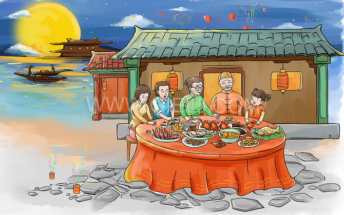 賞中秋圓月享美好時(shí)光，企鵝糧油機(jī)械祝您中秋團(tuán)圓快樂(lè)(圖2)